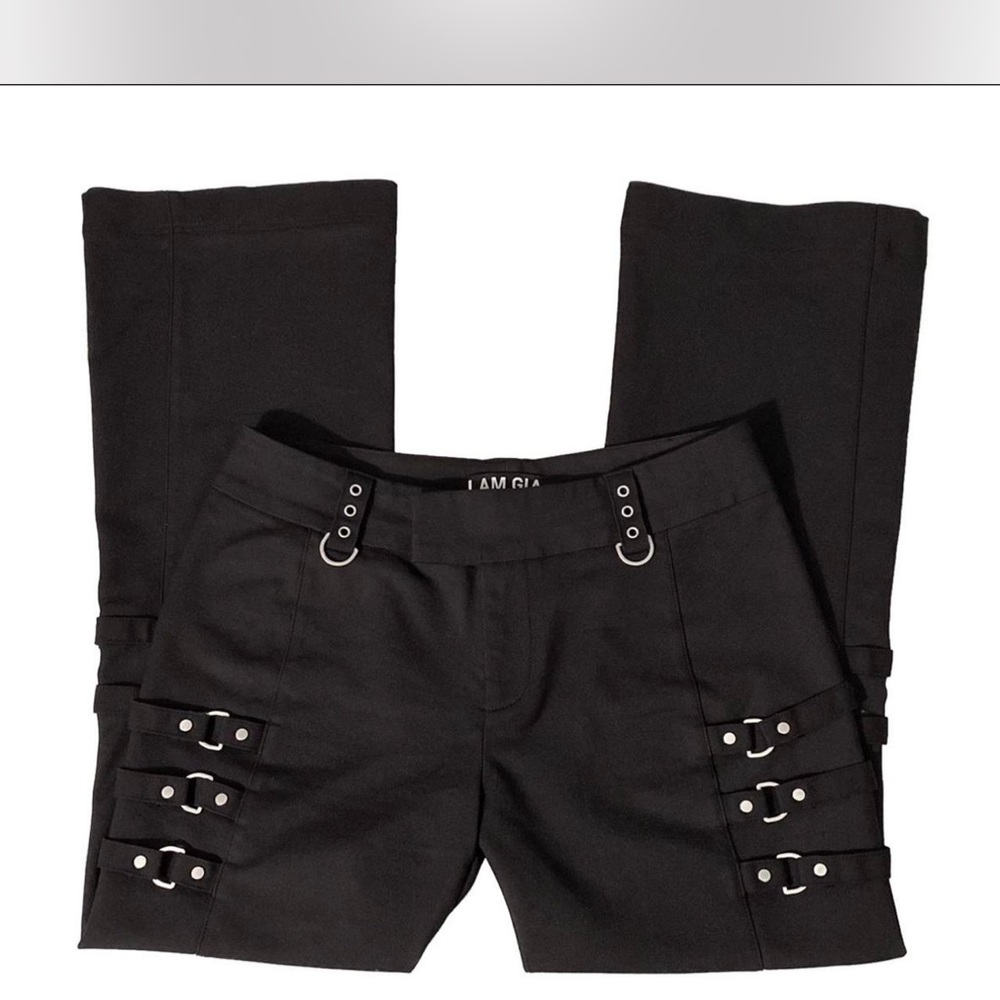 I.AM.GIA Black Strap Detail Pants